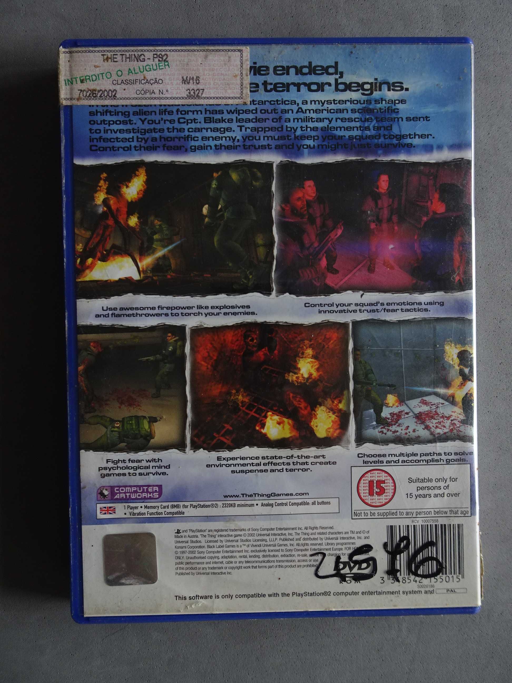 Jogo Playstation 2 PS2 - The Thing