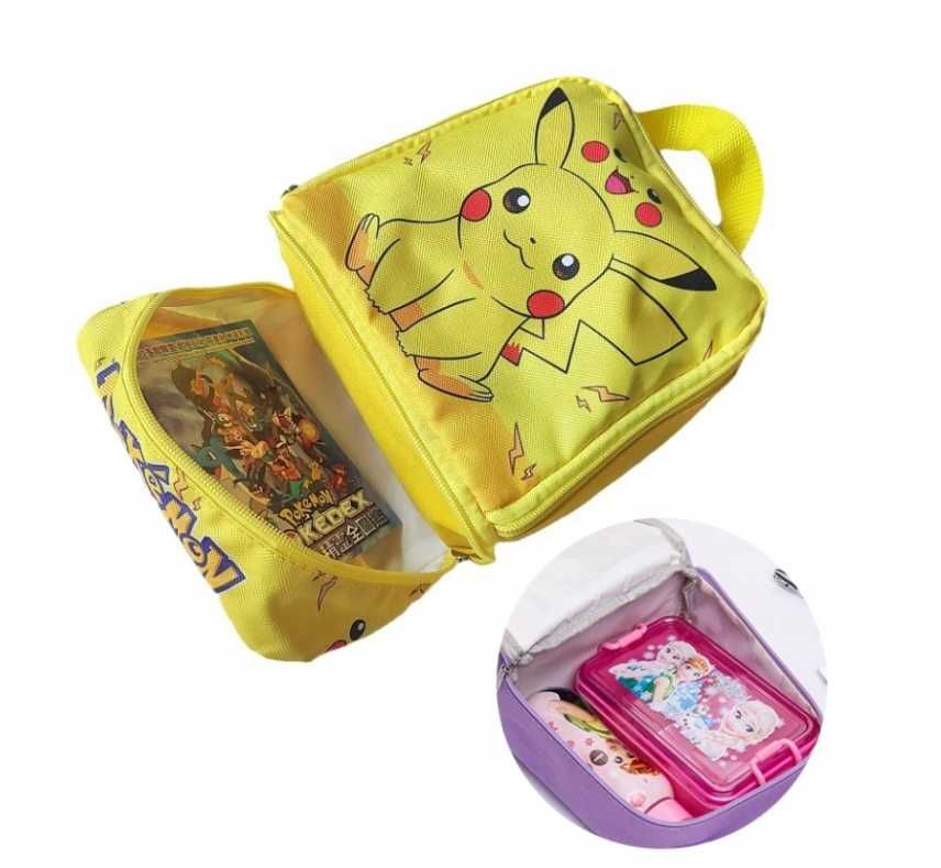 DUŻY Zestaw 144 Figurek POKEMON Pikachu FIGURKI+ torba reczna PLECAK