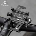 Solidny aluminiowy uchwyt rowerowy na telefon West Biking