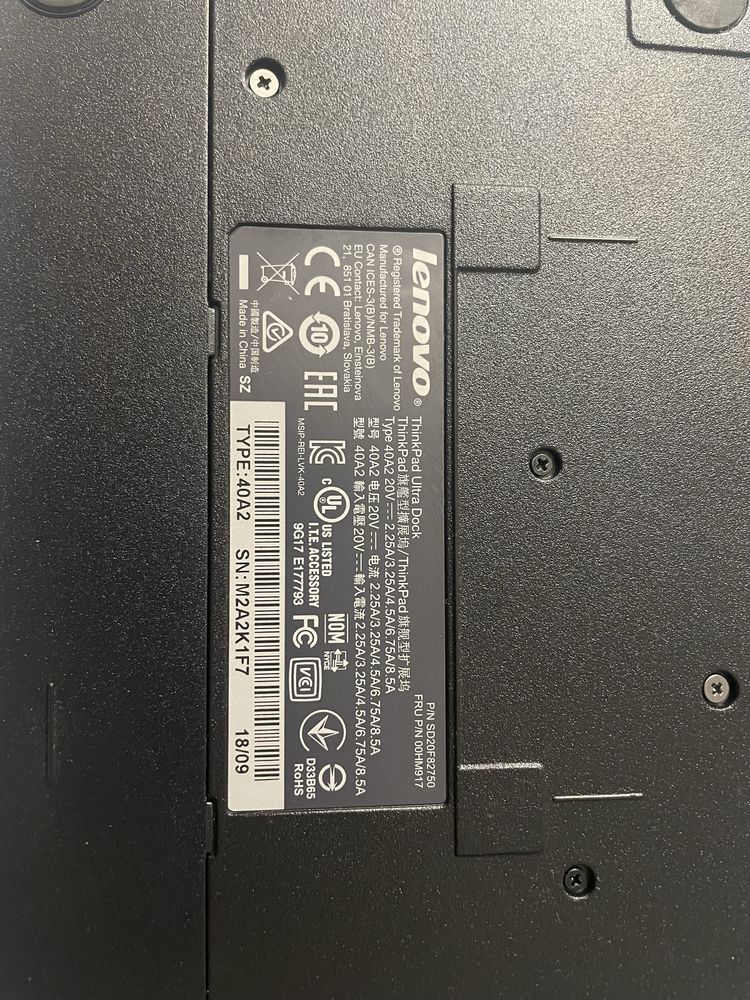 Stacja dokujaca Lenovo Thinkpad Ultradock