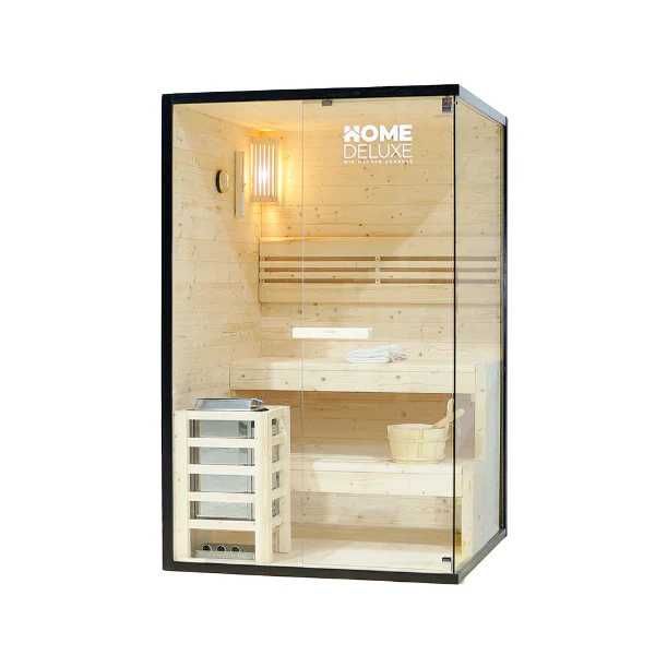 Sauna fińska sucha szklana 2osobowa kabina premium piec Shadow M