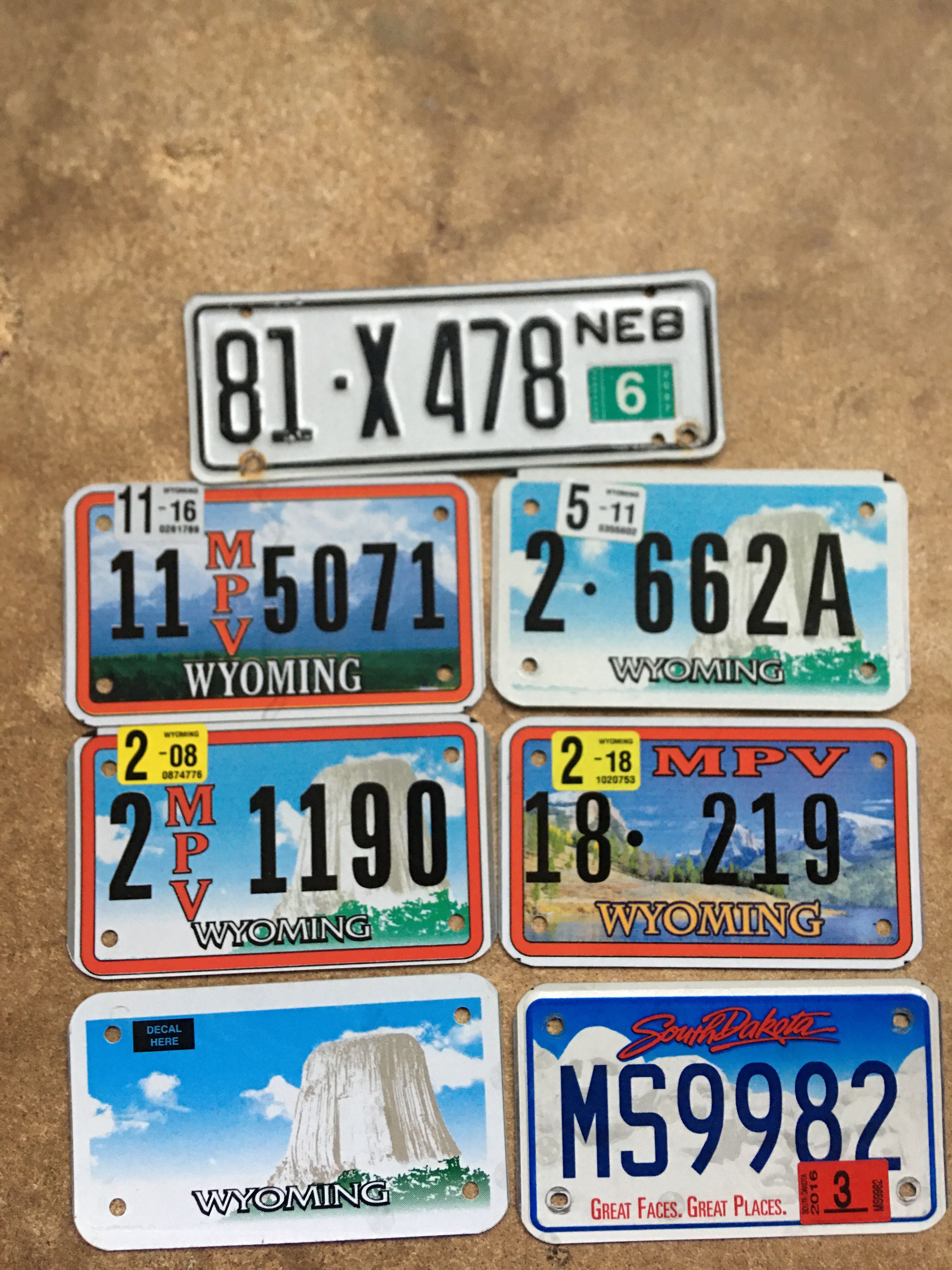 номер от мотоцикла штат Техас Texas, USA livense plate номерной знак