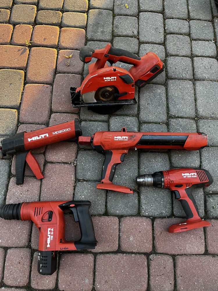 Sprzedam narzedzia Milwaukee i Hilti mlotowiertarka Szlifierki Pila