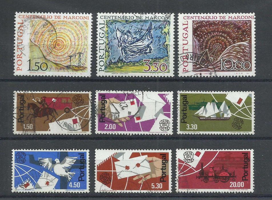 Selos portugueses – Ano completo de 1974, 36 selos usados