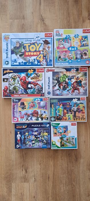 Puzle zestaw 8 szt