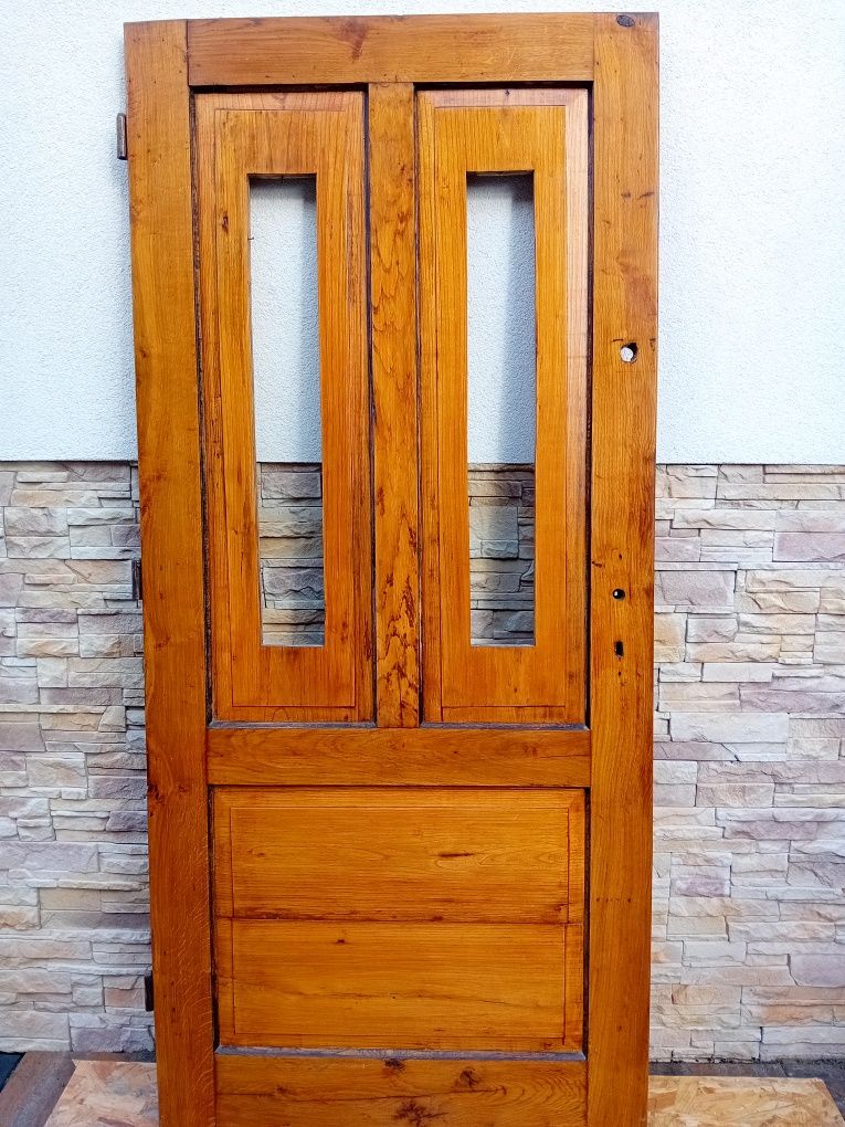 Drzwi wejściowe,  zewnętrzne dębowe 90tki