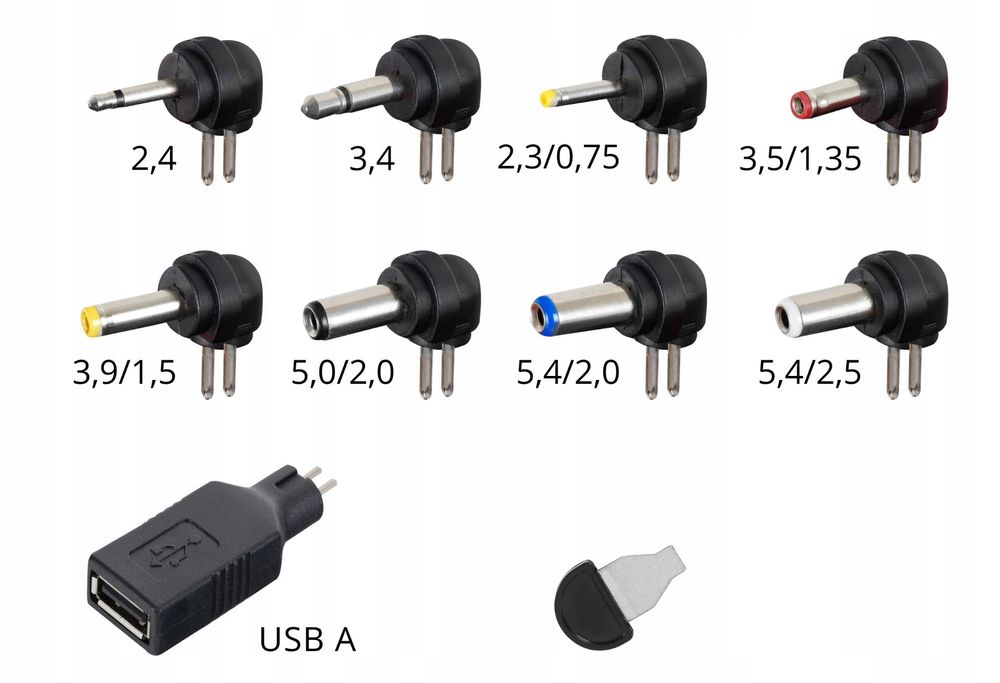 McGrey UAD-1000 uniwersalny adapter 1 A 8 wtyczek