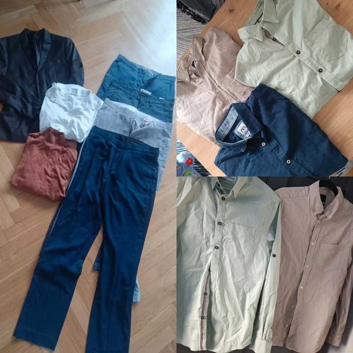 Zestaw męskich ubrań S zara, hm