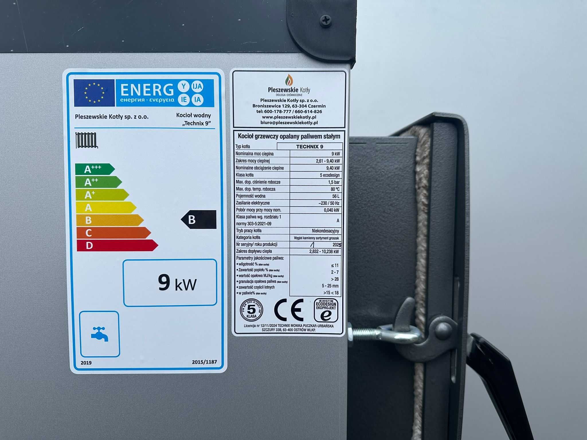 Kocioł z Podajnikiem 9kW 5 klasa Ekodesign Czyste Powietrze Dotacja