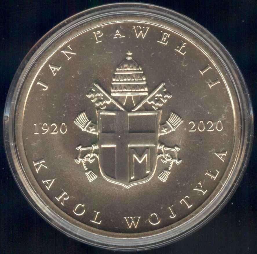 Medal 100. rocznica urodzin Jana Pawła II 1920 - 2020 (nowy, w kapslu)