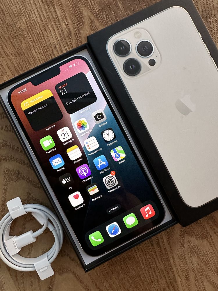 Apple Iphone Айфон 13 Про Макс 128ГБ Білий, Неверлок, Оригінал