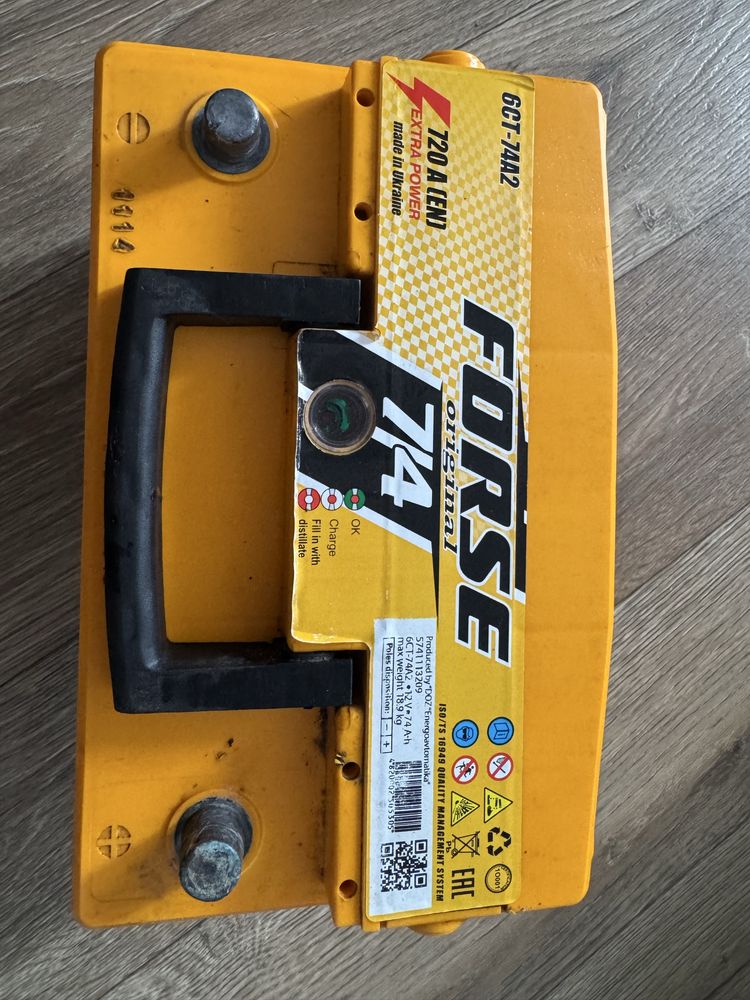Продам аккумулятор  Forse 74