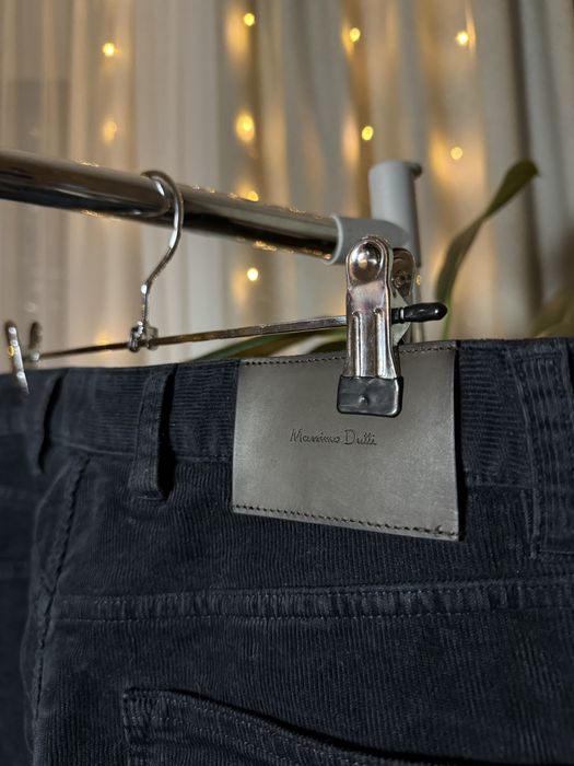 Massimo dutti вельветові штани джинси темно сині чорні вельветовые