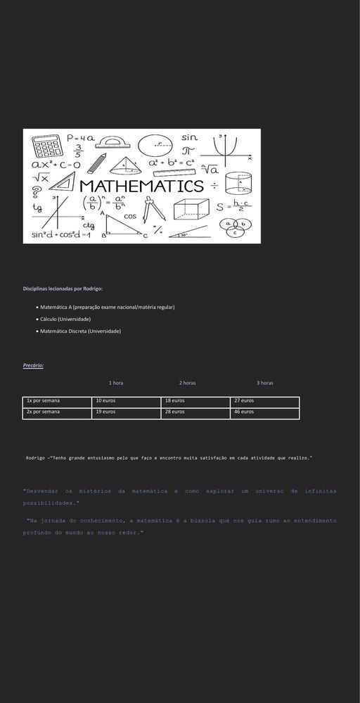 Explicaçoes de Matemática etc