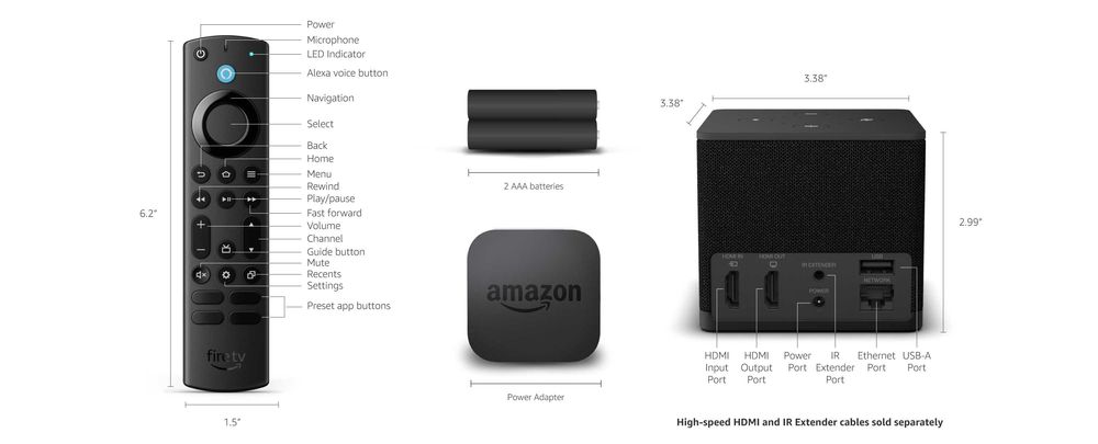 Смарт приставка Fire TV Cube (3nd Gen) Amlogic POP1-G/G52-MP8