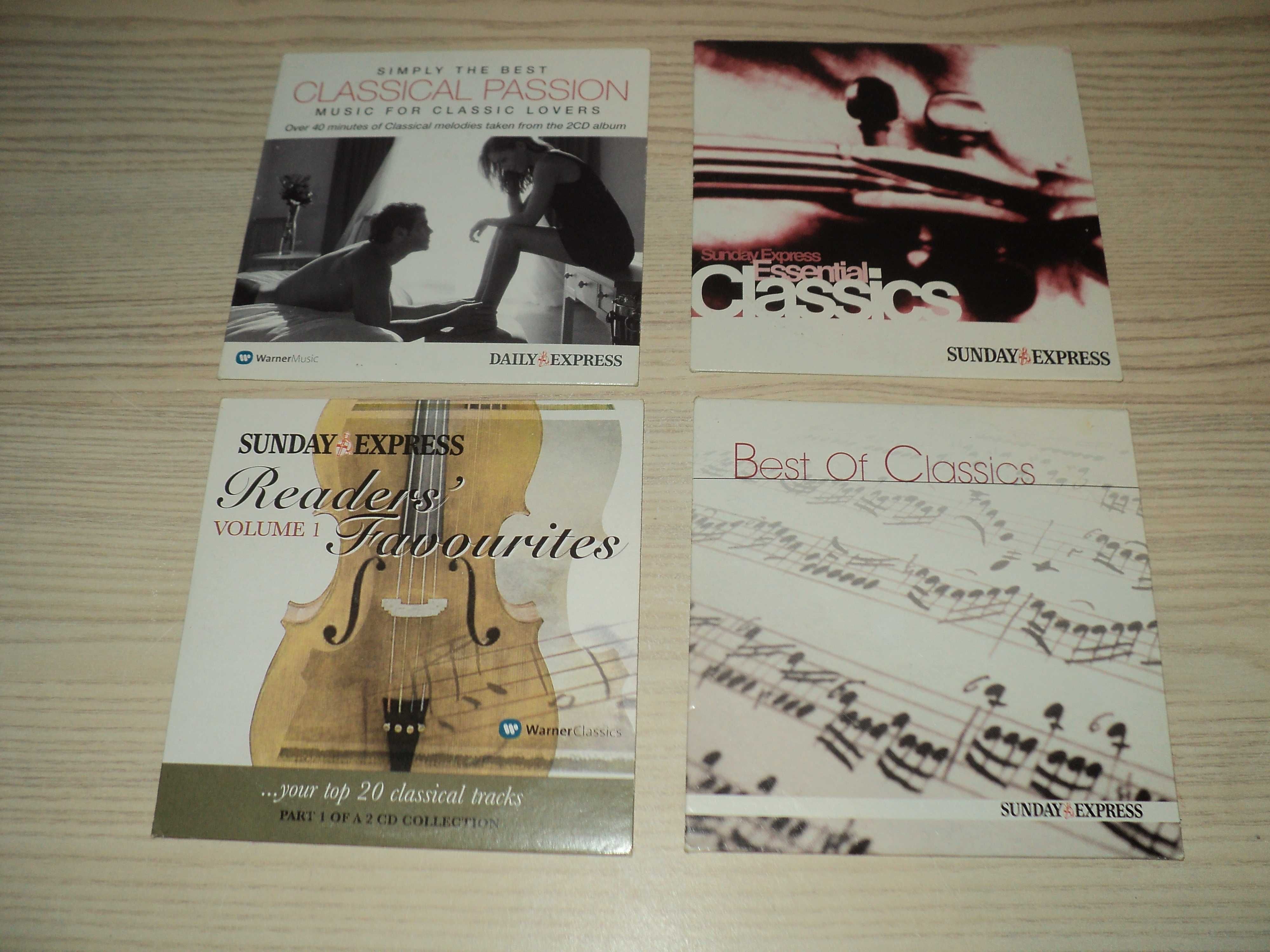 4 CD z muzyką klasyczną Mozart, Chopin, Beethoven i in.