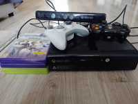 Xbox 360 + kinect + 2 pady + gry