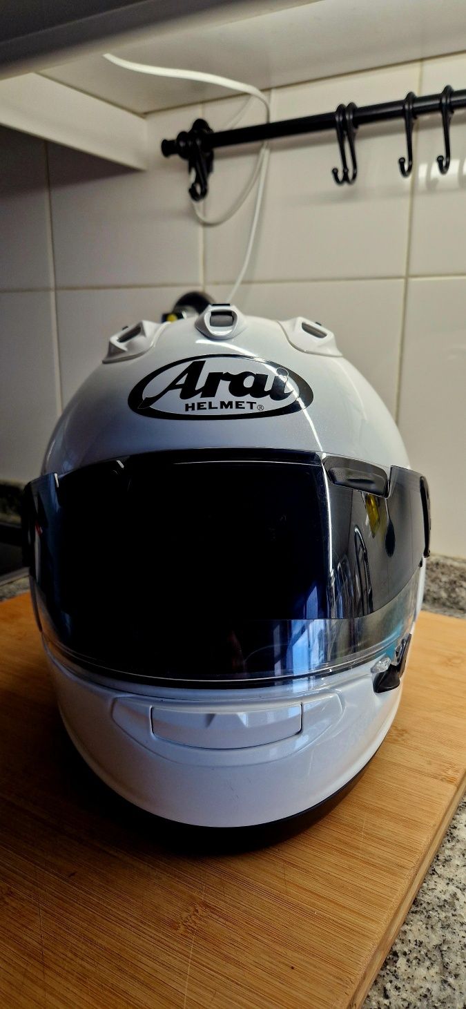 *Oportunidade*Arai RX7-V Diamond White igual a novo + extras