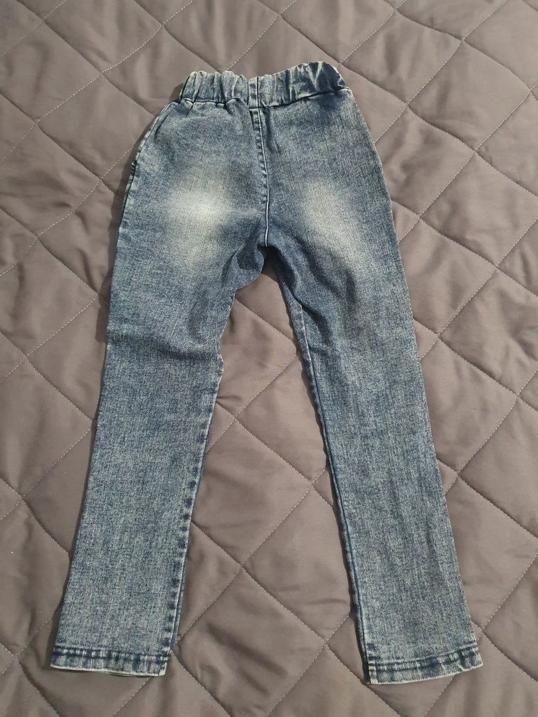 Spodnie dziewczęce jeansy All for kids 104/110