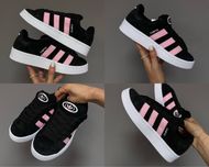 БЕЗ ПЕРЕДОПЛАТ‼️ Жіночі кросівки Adidas campus black pink чорні