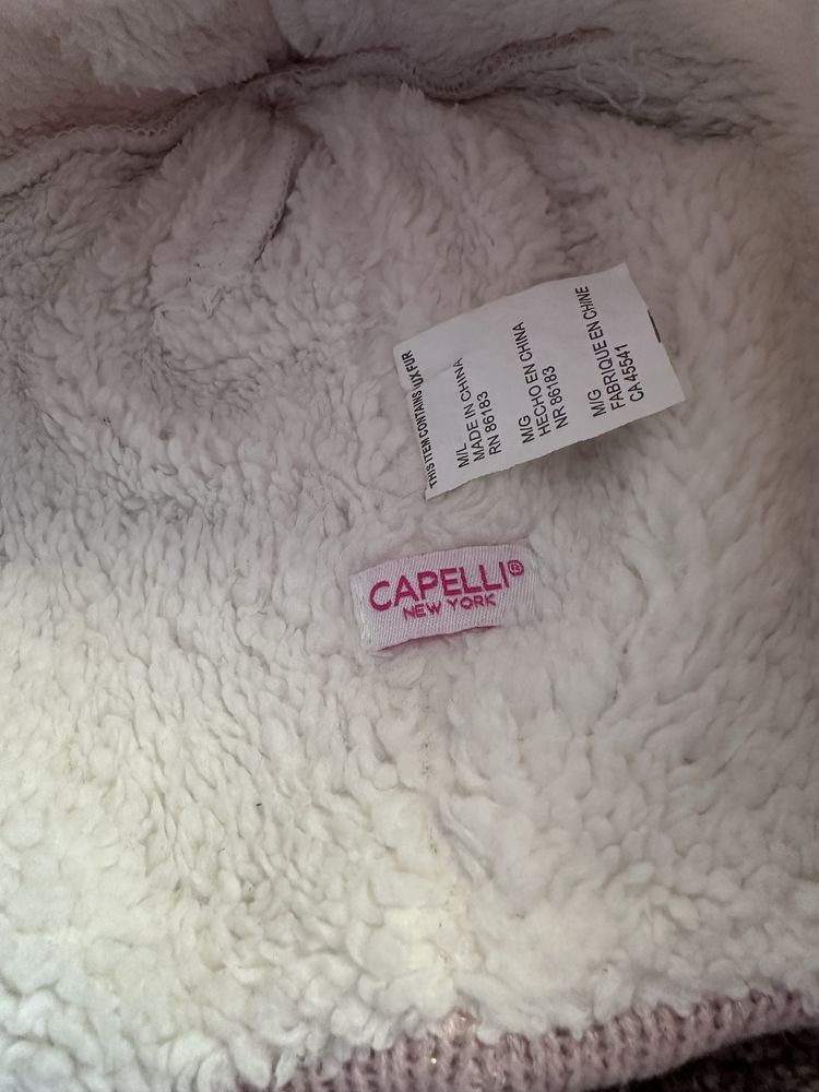 Zestaw czapka komin golfik H&M capelli 3-6 lat owieczka