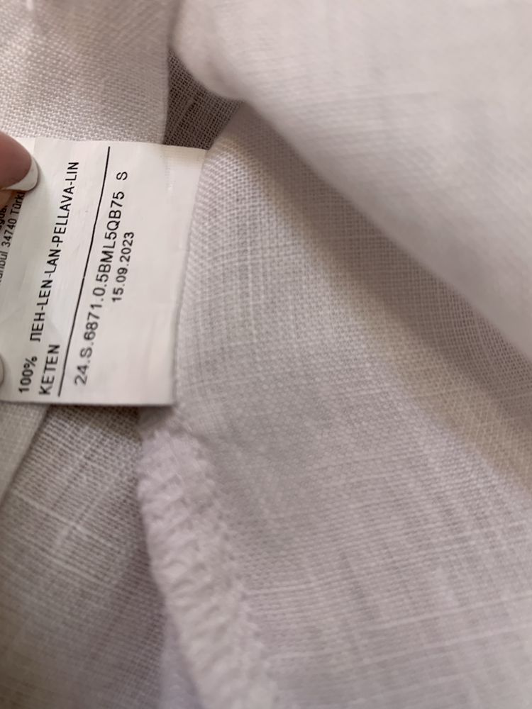 United colours,Carhartt, Levis сорочка льон/котон S/M