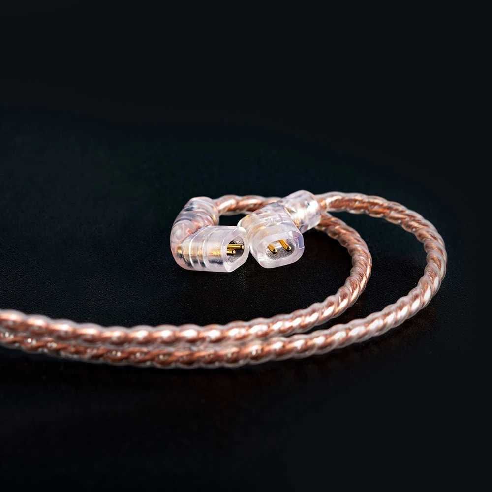 Кабель для навушників KBEAR 4 core, 2 pin QDC конектор 3.5мм jack