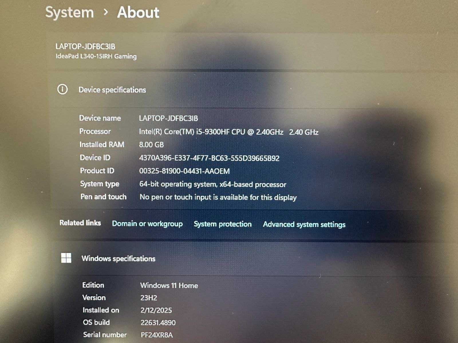 Laptop Lenovo Ideapad L340