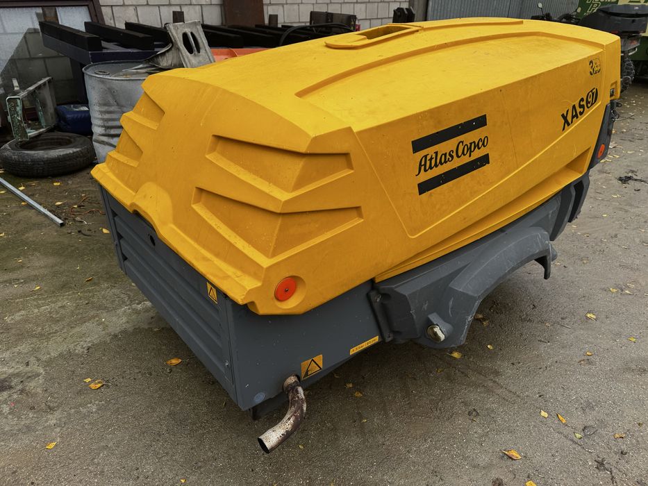 Kompresor stubowy spalinowy Atlas copco xas97 zestaw piaskowania