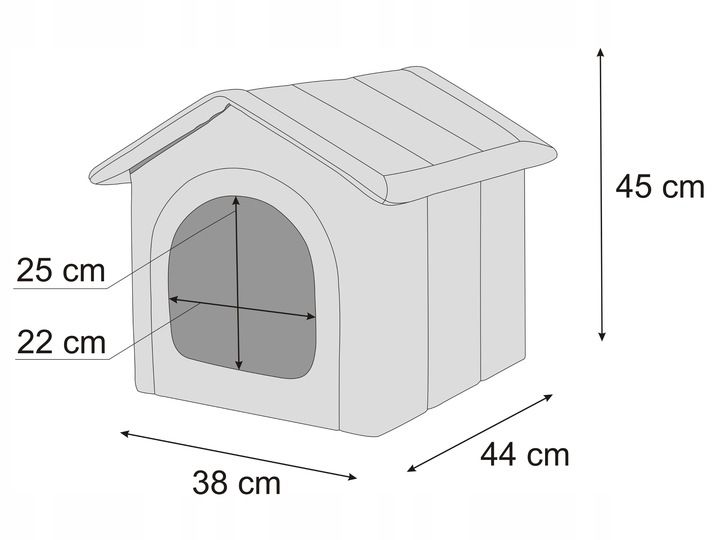 Buda, Legowisko, Domek Dla Psa - 38x44x45 Cm Hobbydog Kojec Buda Dla K