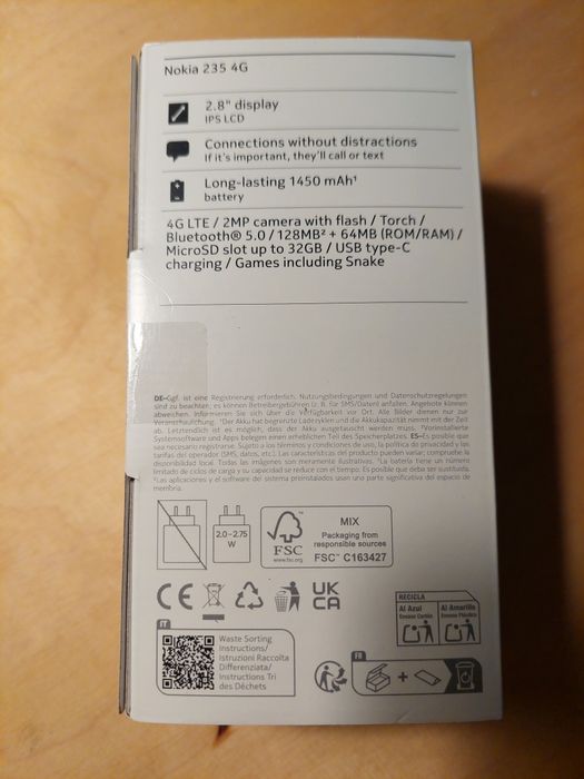 Nokia 235 4G nowa, w pudełku
