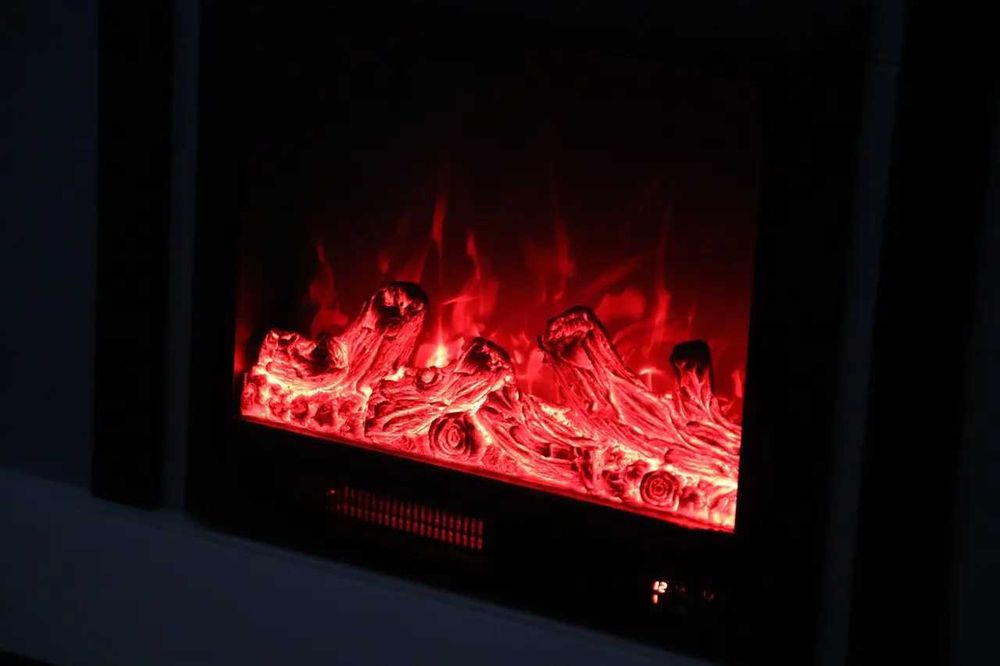 Електричний камін Elizabet Gold Bluetooth звук потріскуваннядров1500Вт