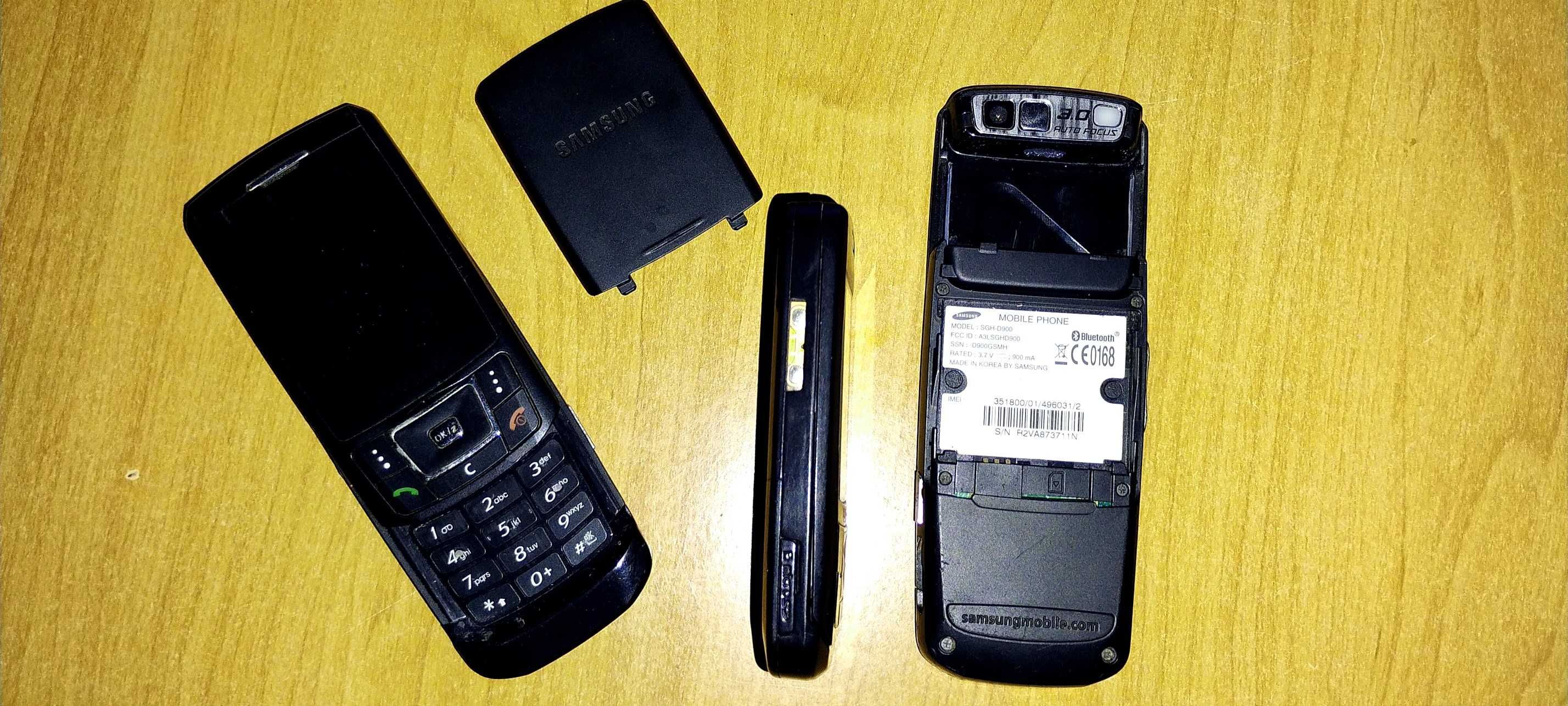 3x Samsung D900i GSM Slide Slider microSD MP3 RadioFM 3MPx E-Mail D900