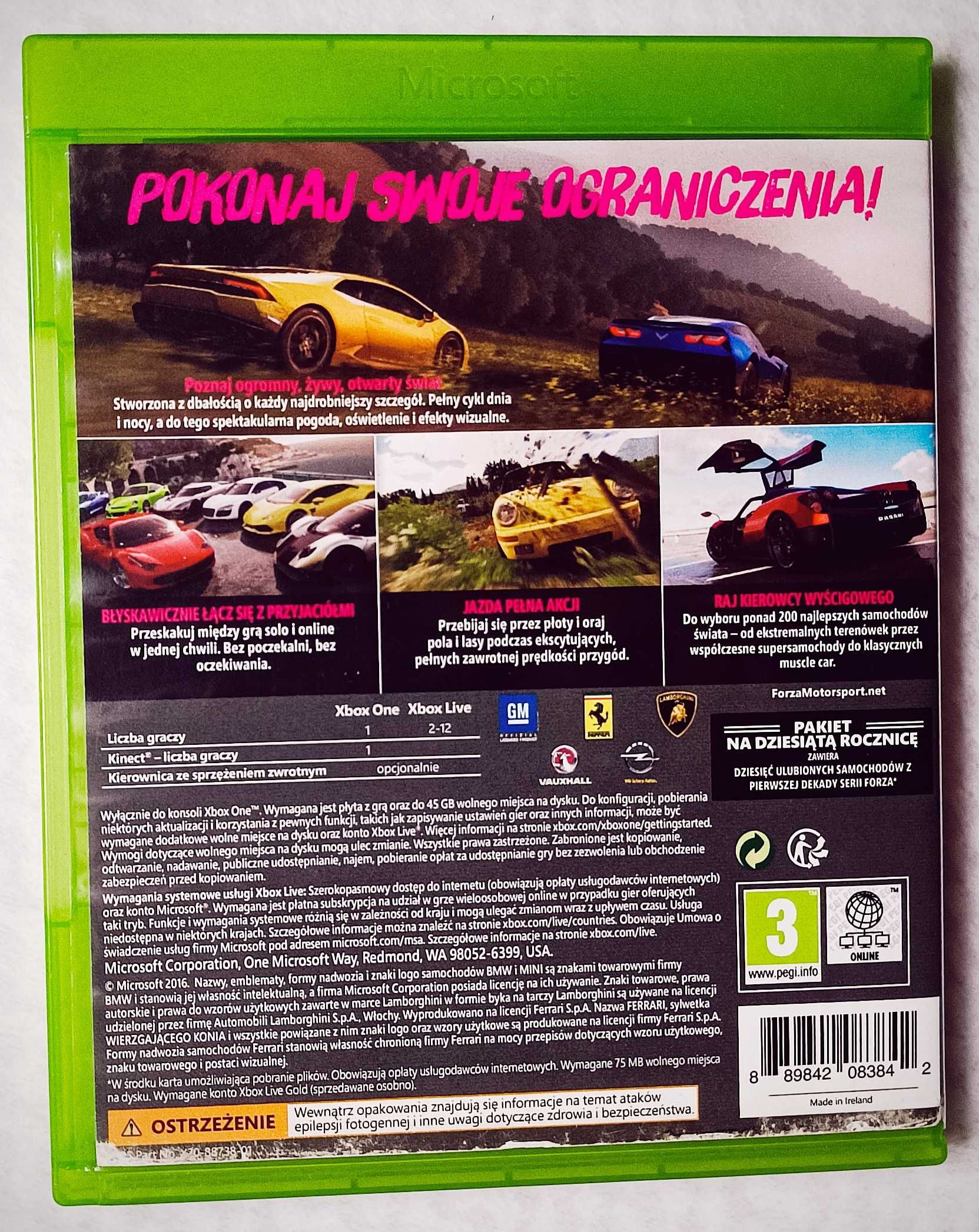 Forza Horizon 2 PL Dubbing Xbox One | Ten Year Anniversary Edition
