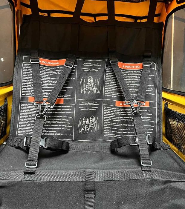 Atrelado de bicicleta para 2 crianças  M-Wave