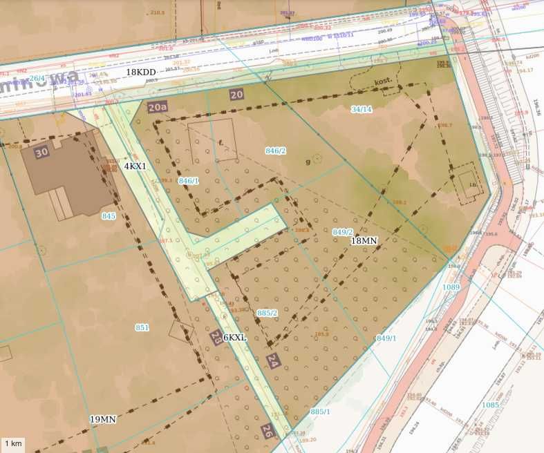 os. Szerokie ul. Jaśminowa, Działka budowlana 653 m2