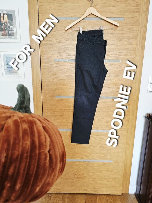 Spodnie granatowe męskie evolution skim casual  XL