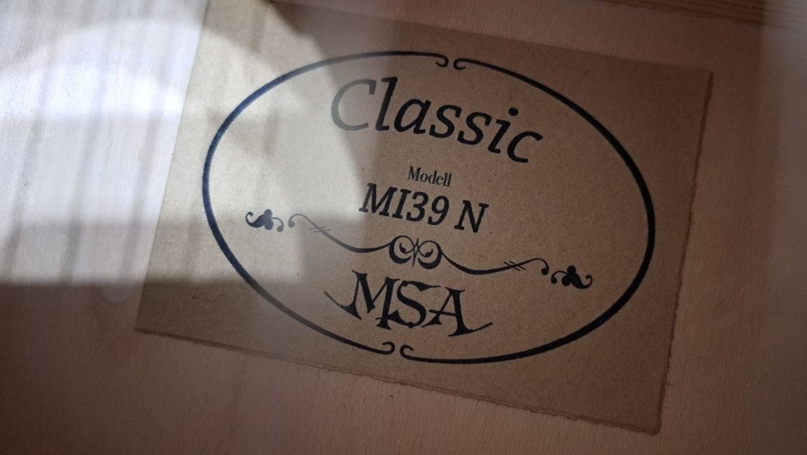 Класична гітара MSA Classic MI39 N (дивись стан)