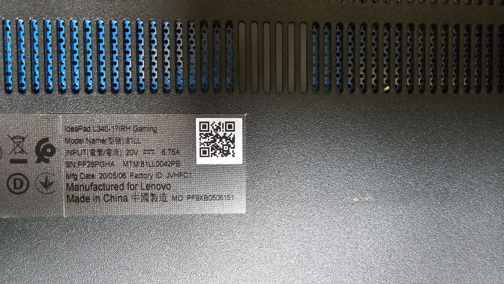 Laptop Lenovo Ideapad L340-17IRH Gaming i7, 16 GB RAM