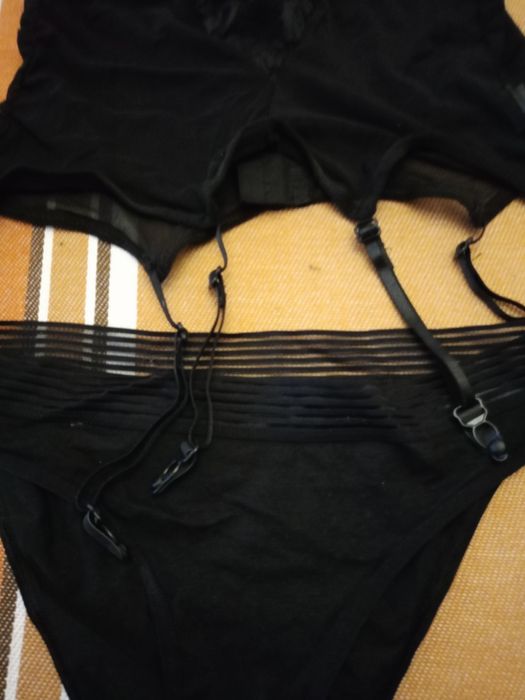 PROMOCJA! Komplet z eko skóry- bielizna osobista.