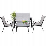 Zestaw meble ogrodowe 2x krzesło sofa stolik KOMPLET na taras balkon