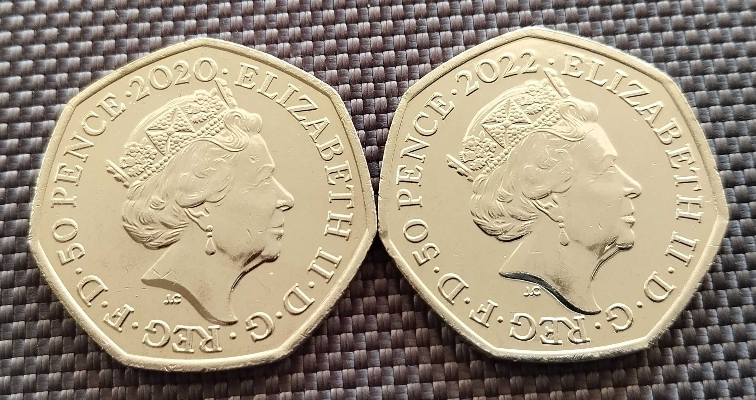 Колекція ювілейних монет 50 пенсів Великобританії