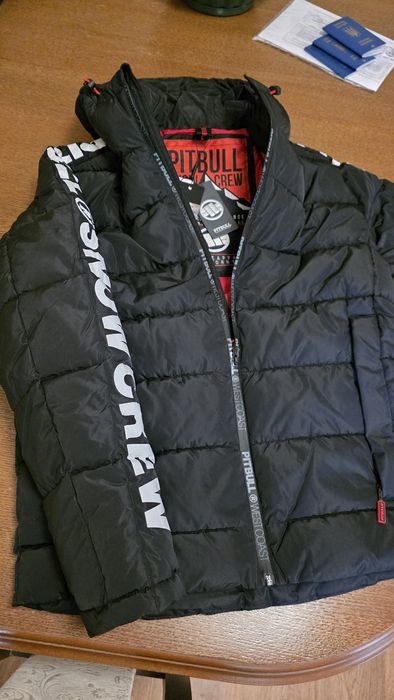 Пуховик чоловічий Pitbull West Coast Airway 4 Padded Hooded black