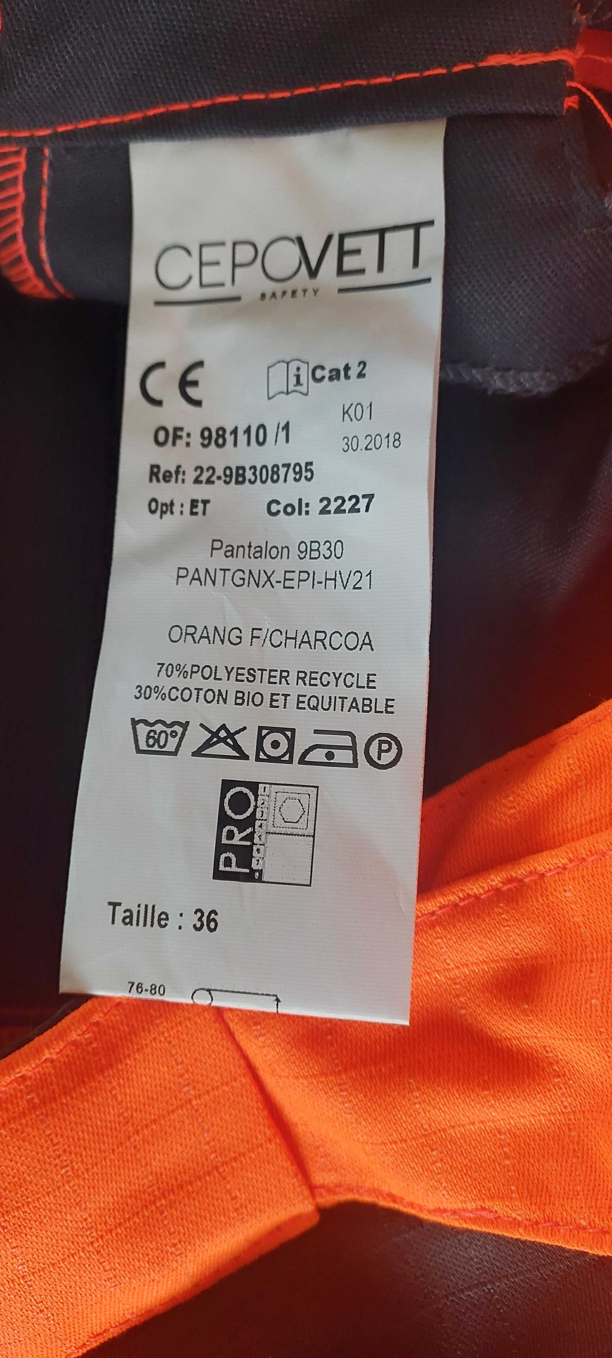 Cepovett -spodnie fluo advanced 36