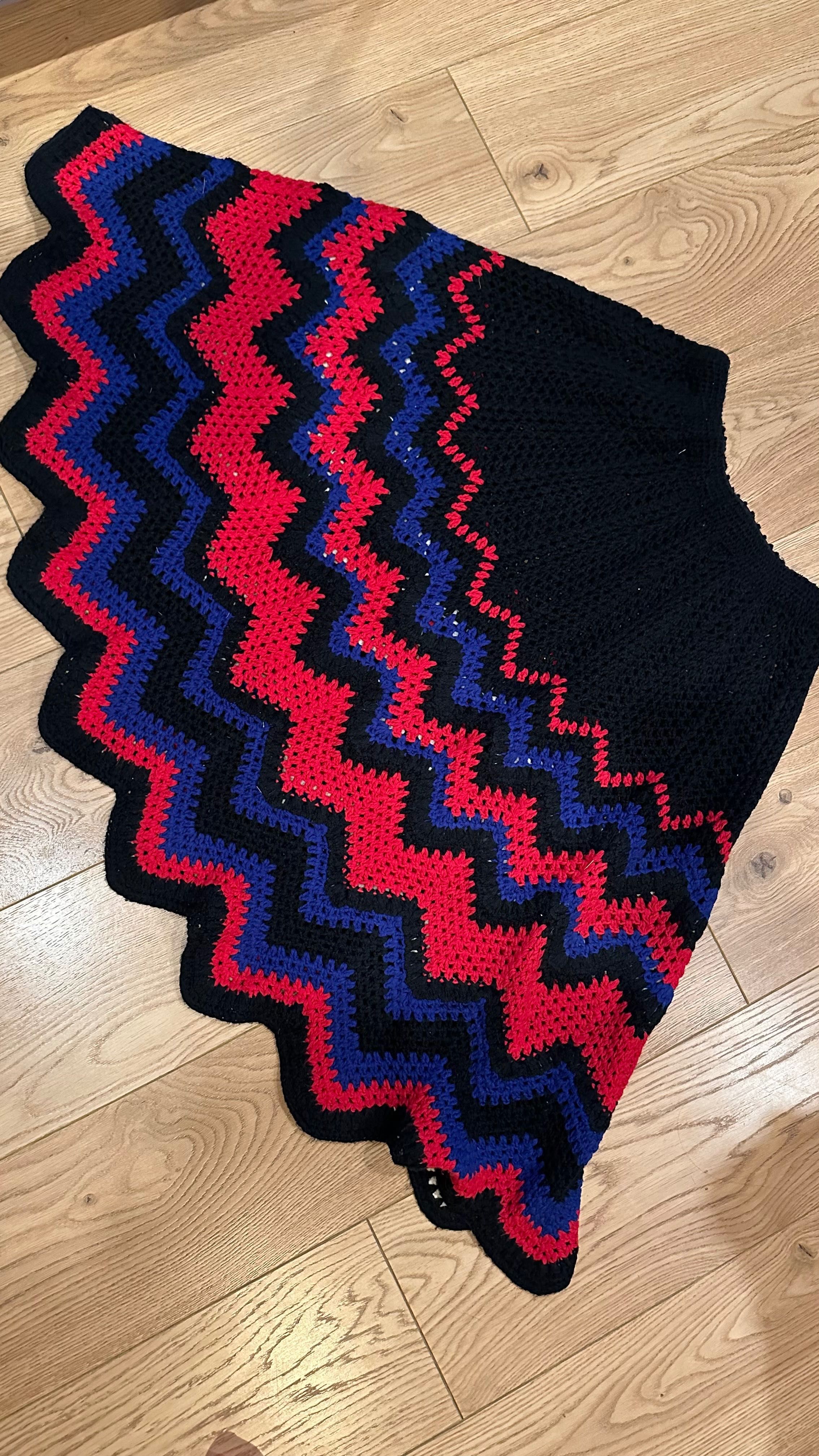 Spódnica handmade robiona drutach wzory góralska 36/38