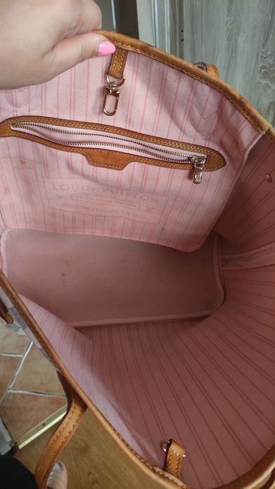 Torebka LV shopperka rączki ze skóry naturalnej