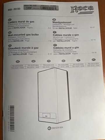 Caldeira Gás Roca + Radiadores aquecimento central