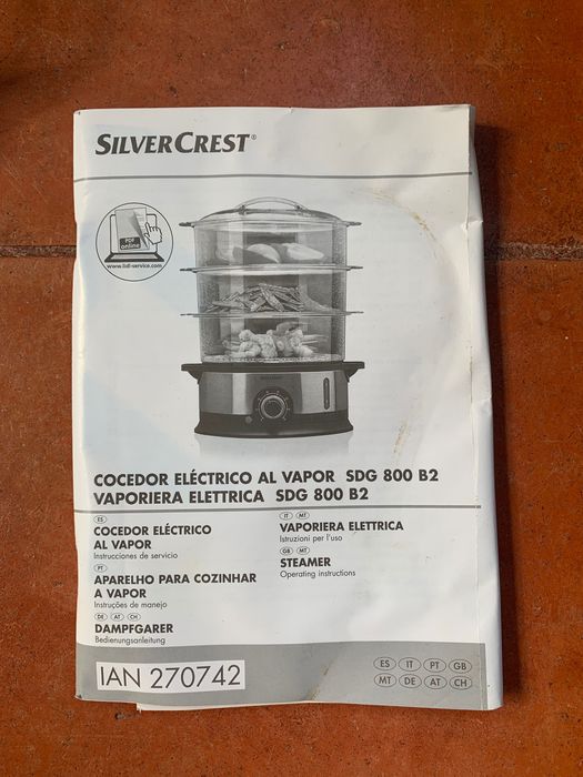Máquina de cozer a vapor marca SilverCrest