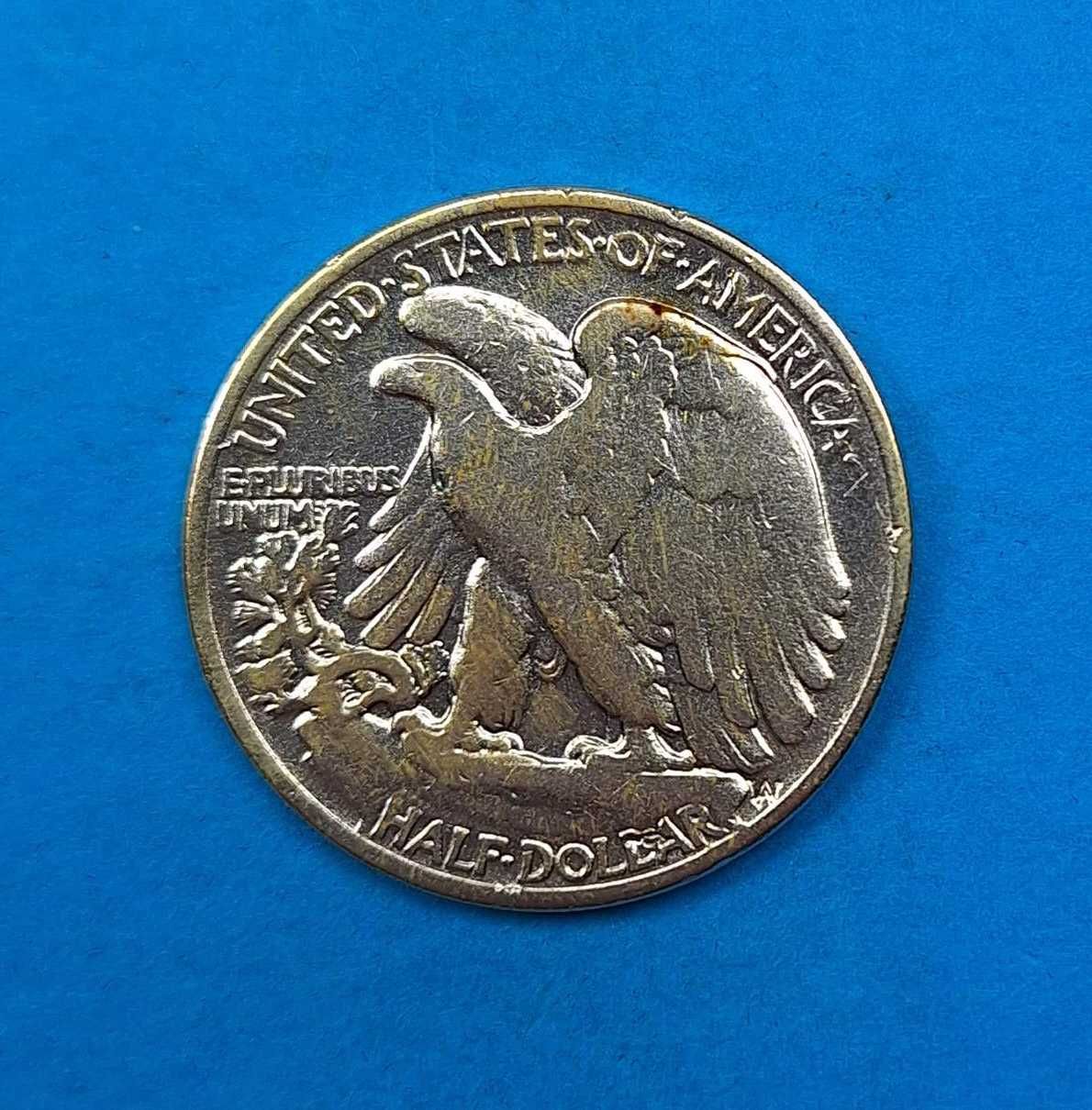 USA 1/2 dolara 1940, Walking Liberty, CERTYFIKAT, srebro 0,900