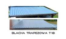 Blacha trapezowa T-18 52m2 + obróbka